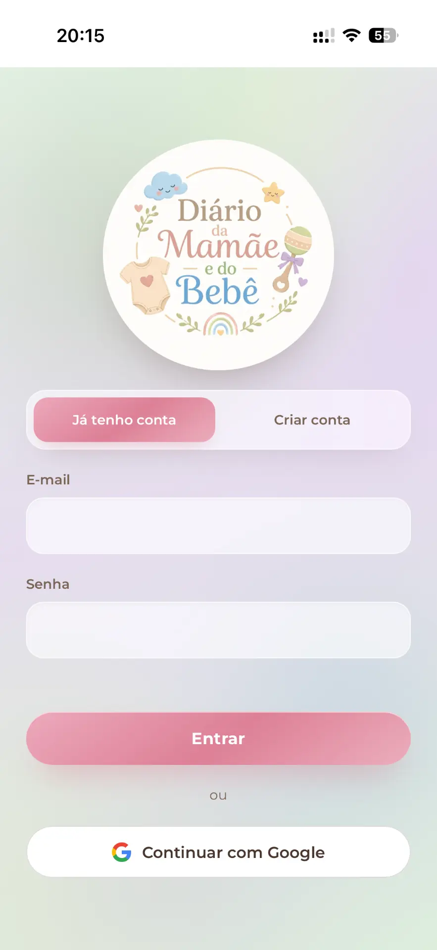 Passo 3: Você faz seu login