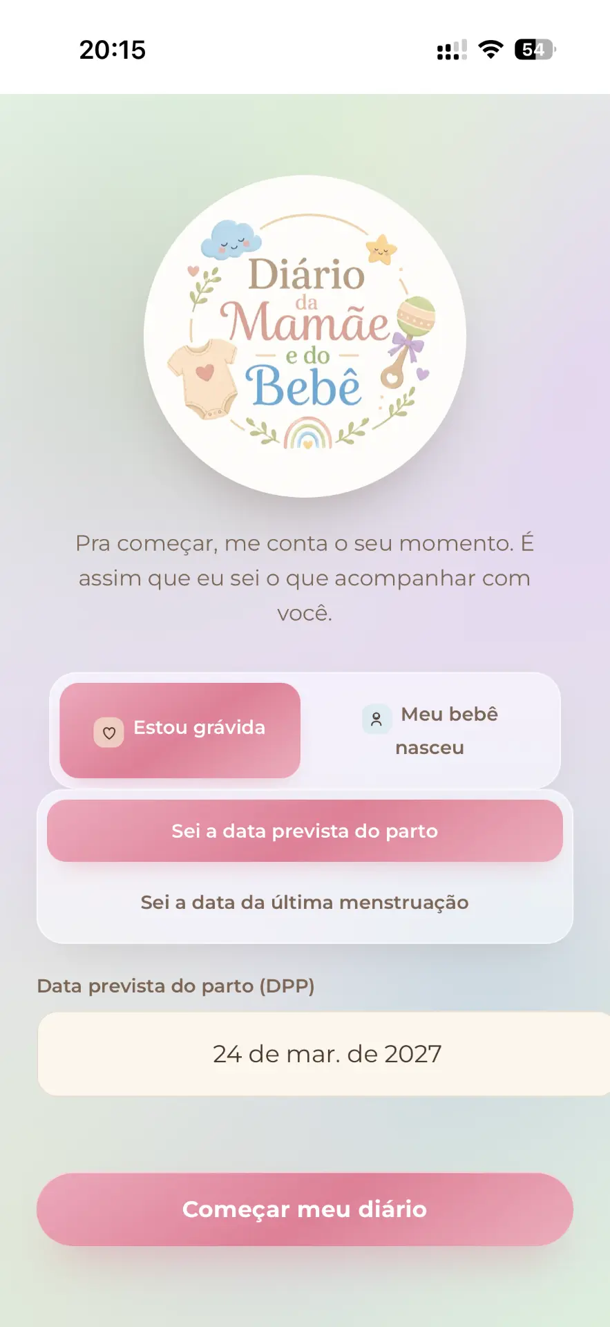Passo 4: Você coloca uma data